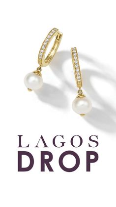 The LAGOS Drop Pearls Earrings, Coming Soon