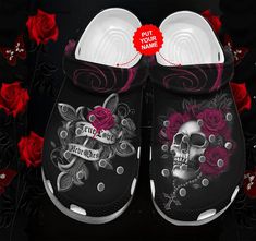 Sugar Skull Cross Roses Flower Crocs Shoes Women   Sugar Skull Tattoo Shoes Clogs Customize For Mother Day  Cr Ne0135 Lightweight construction with breathable mesh fabric provides a comfortable and flawless fit. Crocs Shoes Women, Tattoo Mother, Gifts For Young Women, Rose Flower Tattoos, Skull Shoes, Crocs Clog, Sugar Skull Tattoos, Mysterious Girl, Versatile Shoes