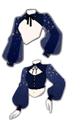 a paper doll with blue clothes and stars on it