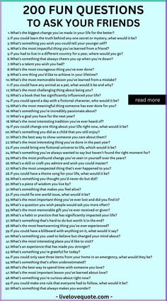 Here is an ultimate list of deep and fun questions to get to know someone. This list is perfect if you've been looking for, hot seat questions for friends spicy, hot seat questions for couples, fun conversation starters for couples, deep questions to ask friends, get to know each other questions, random questions to ask a guy, emotional intimacy, and simple questions to know someone better. I've included over 100 questions to ask someone. Enjoy! Bsf Question List, 100 Questions Game For Couples, Questions To Get To Know Your Friends, Wild Questions To Ask, 200 Questions To Get To Know Someone, What Would I Be If I Was Questions, Game To Get To Know Each Other, Best Friend Questionnaire, Questions To Get To Know Each Other