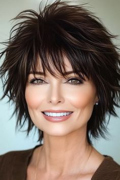 Spiky Pixie Haircut, Short Layered Haircuts With Bangs, Layered Pixie Bob, Fox Haircut, Pixie Bobs, Feathered Hair Cut, Hair Doos, Spiky Hairstyles, Shaggy Hairstyles