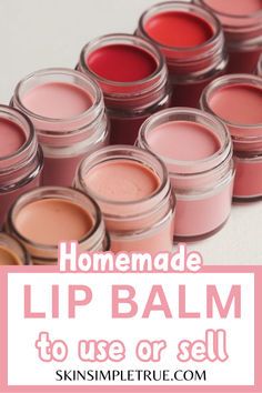 lip balm diy recipes Natural Lip Balm Recipe, Make Lip Balm, Pot Diy, Lip Balm Recipes, Homemade Lip Balm, Diy Lip Balm, Diy Lips