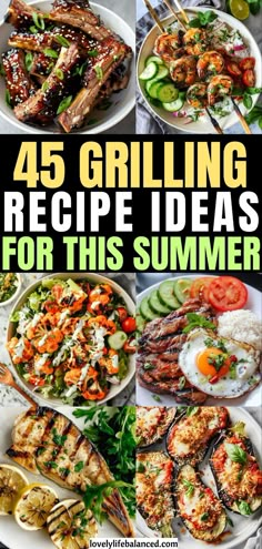 grilling recipe ideas, easy summer grilling recipes, vegetarian grilling recipes, healthy grilling recipes, simple and light dinner ideas Best Foods To Grill, Grilling Out Recipes, Summer Dinners On The Grill, Healthy Dinner Recipes On The Grill, Easy Summer Dinners On Grill, Grilling Menu Ideas Summer, Great Grilling Recipes, Healthy Summer Bbq Recipes, What To Grill For Dinner Summer