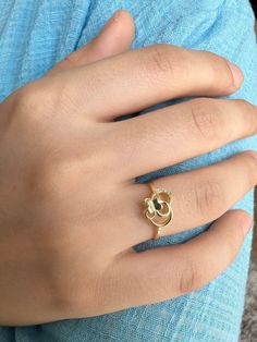 Gold Butterfly Ring | Butterfly Ring with Diamond | 14k Solid Gold Nature-inspired Diamond Ring As A Gift, 14k Gold Flower Ring With Single Cut Diamonds, Gold Butterfly Ring, Ring Butterfly, Dainty Butterfly, Jewelry Dainty, Ring With Diamond, Butterfly Ring, Rose Gold Band