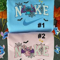 lilo and stitch - Teeneon Disney Letter Print Sweatshirt For Fan Events, Disney Embroidered Long Sleeve Sweatshirt, Disney Long Sleeve Halloween Sweatshirt, Disney Sweatshirt For Fall Streetwear, Stitch And Angel Halloween, Angel Halloween, Mr Grinch, Embroidery Crewneck, Matching Hoodies