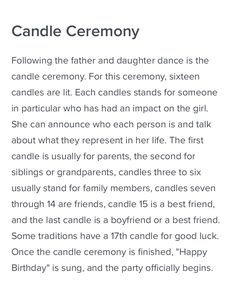 the poem for candle ceremony is written in black and white