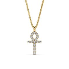 This BEAUTIFUL Ankh pendant is featured in D, E, F Graded white diamonds. This ankh can be purchased in Rose, Yellow, or White 14k Solid Gold. Please see outlined specs below. Chain sold separetly.   Karat of Gold: 14k Solid Gold Gold Colors: Rose, White, or Yellow Length: 1.1″ (including bail) Width: .6″  Total Weight: Approximately 5.0 grams  Brilliant Cut Natural Diamonds Color of Stone: White Diamond Diamond Color:  D, E, F  Diamond Quality:  VVS-VS  Total Carat Weight: Approximately 1.44 If for any reason your order did not meet your expectations, you may request a refund of your order. Please contact us within 7 days of delivery with a detailed description of why you are returning the item. The item must be shipped back in its original box and condition within 7 days of receiving it. Symbolic Diamond Jewelry With Gemstones, White Diamond Spiritual Necklace, White Diamond Spiritual Necklaces, Symbolic Diamond Round Pendant Necklace, Symbolic Diamond Necklace With Round Pendant, Symbolic Round Pendant Diamond Necklace, Symbolic Diamond Pendant Jewelry, Symbolic Diamond Pendant Necklace, Cross Pendant Diamond