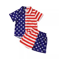 Product details Material: Cotton O​rigin: Imported Included: As picture 2 piece sets Gender: For boys Fits: True to size, take your baby normal size Size: 80(12-18M), 90(2Y), 100(3Y),110(4Y),120(5-6Y) About this item Material:Soft and comfortable, carefully designed for 1-6 year old American boys, spend a meaningful independence day with children Design:A red, blue, navy stripe T-shirt with star-striped , paired with American flag printed shorts, is the best gift for Little Boys on July 4. Age:1 Family Matching Sets For Playtime, Multicolor Matching Set For Playtime, Multicolor Matching Set For Playwear, Multicolor Playwear Sets, Day Clothes, Short Sleeve Suit, American Boys, American Flag Shorts, Newborn Baby Boys