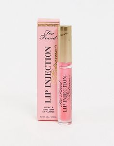 Two Faced Lip Injection, Too Faced Lip Gloss, Too Faced Lip Injection, Lip Injection Extreme, Cosmetic Packaging Design, Desired Reality, Soften Lips, Best Makeup Tips, Lots Of Makeup