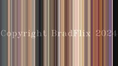 the text copyright bradfix 2094 is in white letters on a multicolored striped background