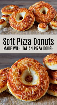 soft pizza donuts made with italian pizza dough