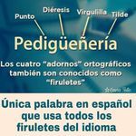 a poster with the words pedigeneria written in spanish