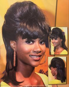 Old School Hairstyles, Dream Hairstyles, Black Hair Magazine, 90’s Hairstyles, Styled Hair, Black Glamour, Y2k Hairstyles, Hairstyles Natural, Hair Magazine