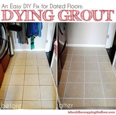 an easy diy fix for dated floors using grout