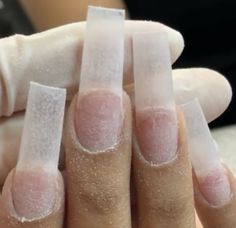 Apex For Nails, Grey Tapered Square Nails, Neutral Tapered Square Nails, How To File Tapered Square Nails, Clear Pink Tapered Square Nails, Nail Tutorial Videos, Starbucks Drinks Recipes, Unique Acrylic Nails