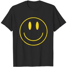 Yellow Happy Smiley Face T-shirt Smiley Clothes, Smiley Face Clothing, Smiley Shirt, Smiley Face Tshirt, Smiley Face Shirt, Happy Smiley Face, Evil Spirits, Diy Shirt, Happy Face