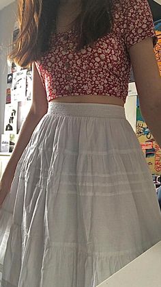 Summer Vibes Outfits, Cottagecore Skirt, Skirts Summer, Cute Modest Outfits, Pose Fotografi, Casual Indian Fashion, Desi Fashion Casual, Casual College Outfits