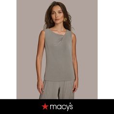 in stock Elegant Asymmetrical Summer Tank Top, Elegant Asymmetrical Hem Tank Top For Spring, Asymmetrical Tank Top For Spring, Elegant Asymmetrical Hem Tank Top For Summer, Casual Asymmetrical Spring Vest, Asymmetrical Vest Tops For Spring, Chic Asymmetrical Hem Vest Top, Chic Asymmetrical Vest Top, Casual Tank Top With Asymmetrical Neckline For Spring