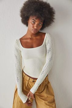 So Many Likes Long Sleeve | Free People So Many Likes Long Sleeve, Shoes Jeans, People Clothes, Free People Clothing, Cute Comfy Outfits, Hottest Fashion Trends, Cute Fall Outfits, Cute Everyday Outfits, Outfit Inspo Fall