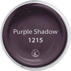 the purple shadow logo is shown on top of a white bowl with silver rims