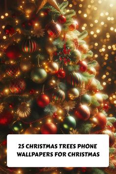 25 Christmas Trees Phone Wallpapers For Christmas Christmas Wallpapers