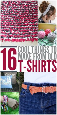 16 cool things to make from old t - shirts that you can crochet