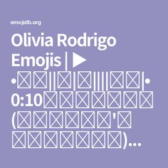 the poster for an event with white lines and dots on a purple background that reads, olvia rodrigo emojis