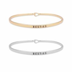 Engraved Besties Bracelet Besties Bracelet, Bestie Bracelets, Bestie Ideas, Bff Bracelet, Friends Bracelet, Friend Ideas, Bff Bracelets, Best Friend Bracelets, Friends For Life