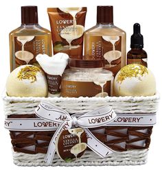 Coconut Bath Bomb Gift Set - Lovery Spa Gift Baskets Home Spa Set, Gift Basket For Women, Spa Basket, Coconut Bath, Gift Baskets For Women, Spa Gift Basket, Bath Gift Set, Large Bath, Spa Set