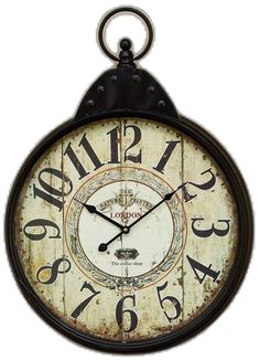 an old fashioned clock with numbers on it