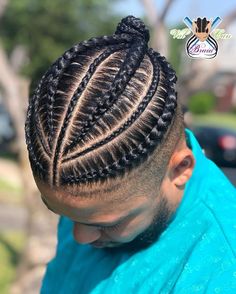 King Hairstyle, Male Cornrows, Fade Braids, Male Braids, Cornrow Designs, Hair Sponge