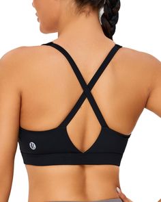 PRICES MAY VARY. 【FLATTERING MOULDED CUPS】Our sports bra collections elevate your workout basics with a touch of extra flair. Contrast stitching contours your body, while moulded simplex inner cups provide control and a defined shape, ensuring comfort with seam-free inner lining. The contemporary cross-straps at the back and square neckline add a stylish edge to your activewear. 【MID-SUPPORT】Upgrade your activewear with our essential sports bra. Combining style and functionality, this bra offers Daily Yoga Routine, Running Girl, Sports Bra Collection, Workouts Running, Contemporary Cross, Pilates Gym, Crop Tops For Women, Girls Sports Bras, Workout Crop Top