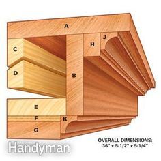 woodworking plans showing the top and bottom sections