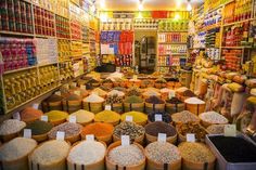 a store filled with lots of different types of spices