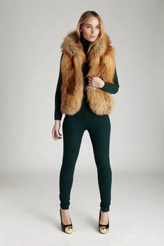 Iris Gold Fox Vest – GK Furs Hooded Vest Outfit, Fur Vest Outfits, Brown Fur Vest, Fur Vests, Gold Fox, Fox Fur Vest, Fur Gilet, Fox Fur Jacket, Style Vest