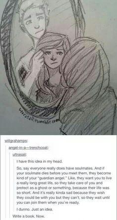 a drawing of a man and woman looking at their reflection in a mirror with the caption'i have this idea in my heart