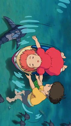 Studio Ghibli Ponyo Wallpaper, Studio Ghibli Wallpaper Hd, Ponyo Lockscreen, Ponyo Wallpapers, Nostalgia Wallpaper, Ghibli Wallpaper, Personajes Studio Ghibli, Studio Ghibli Background