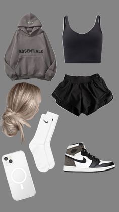 Cute Outfits For Lazy Days, Nice Sporty Outfits, Clean Lazy Outfit, Lazy Outfit Ideas Summer, Lazy Friday Outfit, School Outfit Inspo Comfy, Cute Summer Chill Outfits, Late Night Outfit Lazy, Comfy School Outfits Lazy Days Summer