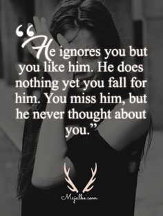 a woman holding her hands to her face with the words he ignores you but you like him he does nothing yet you fall for him