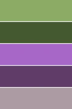 the color palette is green, purple, and grey