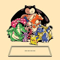 an image of pokemon characters on a computer screen