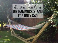 a hammock stand for only $ 40