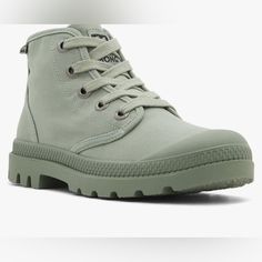 Wander Out Women’s Hiking Boots Modern Boots With A Twist Of Classic New With Tags Casual Mid-top Lace-up Boots With Rubber Sole, Casual High-top Lace-up Boots, Casual High-top Lace-up Boots For Walking, Casual Lace-up Hiking Boots With Rubber Sole, Casual Mid-top Canvas Boots, Green Lace-up Casual Boots, Green Casual Lace-up Boots, Casual Green Lace-up Boots, Casual Lace-up Boots With Rubber Sole For Outdoor