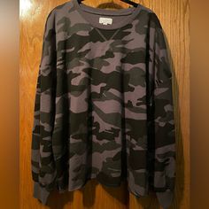 Camo Long Sleeve Sweater With Raw Edge Bottom. Boyfriend Fit. Nwt Camo Long Sleeve, Mud Pie, Lightweight Sweater, Boyfriend Fit, Light Weight Sweater, Raw Edge, Sleeve Sweater, Colorful Sweaters, Long Sleeve Sweater