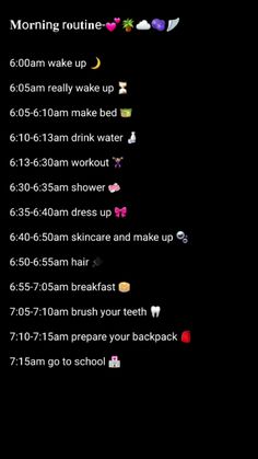 6am To 8am Morning Routine For School, Morning Routine 6 Am To 7 Am, Best Morning Routine For School, The Perfect Morning Routine For School, 6:00 Morning Routine, My Morning Routine For School, The Perfect School Morning Routine, Great Morning Routines, School Routine 6 Am