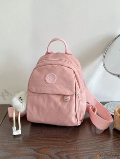 Bird in Bag - Elegant Pink Backpack with Pendant for Women Jordan Essentials, Backpack Style, Bag Elegant, Pendant For Women, Pink Pattern, Pink Backpack, Classic Backpack, Style Minimalist, Bird In Bag