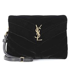 Saint Laurent Ysl Toy Loulou Monogram Quilted Black Velvet Gold Crossbody Bag ********** Saint Laurent ********** Brand: Saint Laurent Size: Toy (7.5 X 6 X 3) Name: Loulou Color: Black Style: Crossbody Material: Velvet Toy Loulou In Soft Velvet Ysl Monogram Gold Metal Logo On Front Flap Front Black Quilted Velvet Material Cross Body Detachable Strap Inside Zipper Pocket Inside Compartments 100% Authentic Or Your Money Back Brand New With Tags And Dust Bag Great Gift I Ship Worldwide Any Other Qu Ysl Toy Loulou, Ysl Toy, Gold Crossbody Bag, Ysl Purse, Saint Laurent Purse, Monogram Quilt, Sac Louis Vuitton, Brown Leather Totes, Designer Shoulder Bags