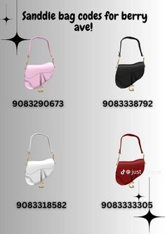 Berry Avune Accessories Codes, Bag Codes Brookhaven, Bags Codes Berry Ave, Roblox Baddie Accessories Codes, Brookhaven Bag Code, Bag Code Brookhaven, Roblox Bag Id Codes, Roblox Dior Outfit Codes, Berry Avenue Bags Codes