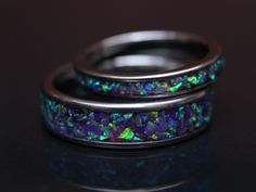 Discover Unique Beauty:  Experience the mesmerizing charm of our Tungsten & Multi Amethyst Opal His and Hers Ring Set. Each ring is meticulously crafted to embody the essence of your love story, making it a timeless symbol of your bond. Crafted with Passion:  Our skilled artisans pour their heart and soul into every ring, ensuring exceptional craftsmanship and attention to detail. Each piece is a masterpiece that reflects the depth of your love and commitment. Exclusive Design:  With our commitm Fine Opal Promise Jewelry, Stainless Steel Round Promise Jewelry, Promise Opal Gemstone Jewelry, Opal Gemstone Jewelry For Promise, Opal Wedding Jewelry With Polished Finish, Wedding Opal Jewelry With Polished Finish, Purple Jewelry With Polished Finish For Wedding, Purple Polished Finish Jewelry For Wedding, Purple Polished Jewelry For Wedding