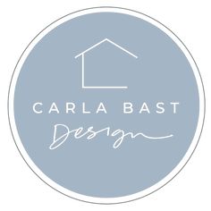 the logo or sign for carala bast design, an interior decorating company